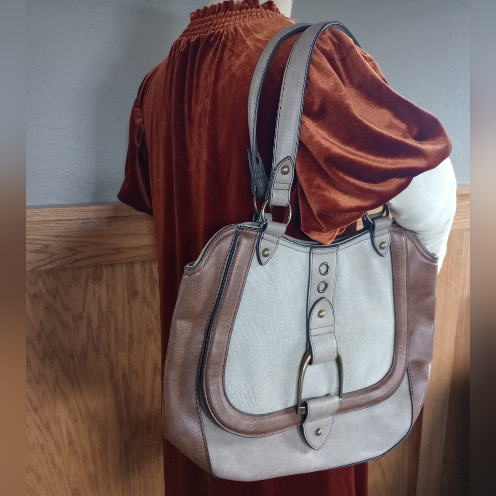 Justin Boots Western Two-Tone Concealed Carry Hobo Purse
